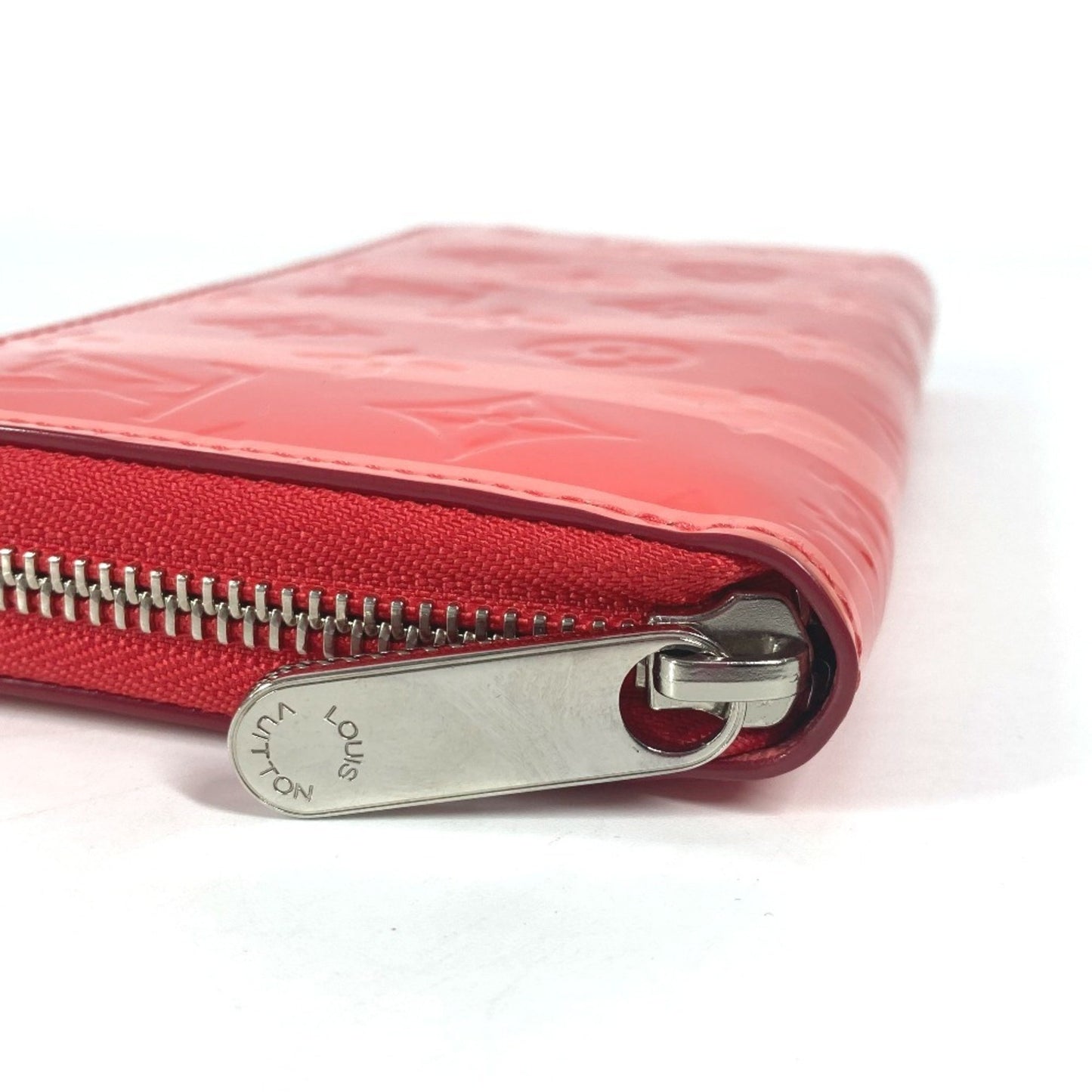 Louis Vuitton M58036 Monogram Vernis Rayure Zippy Wallet Long Round Zipper