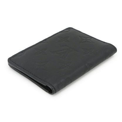 Louis Vuitton Monogram Shadow Organizer De Poche Card Case In Black Leather With Rfid Holder