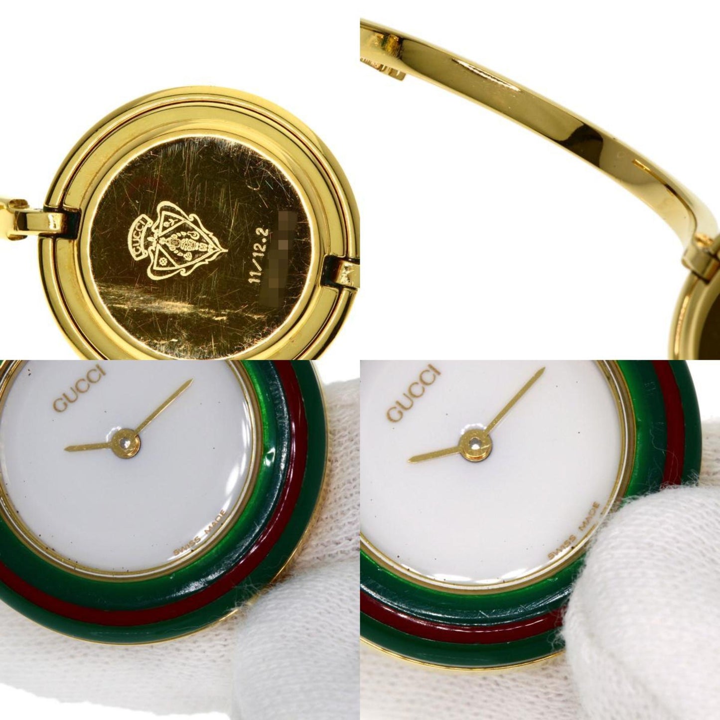 Gucci 11/12.2 Interchangeable Bezel Watch Gp/Gp