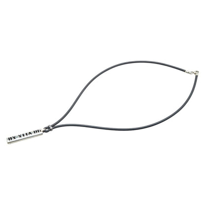 Tiffany Atlas Necklace Silver Black Sv925 Rubber
