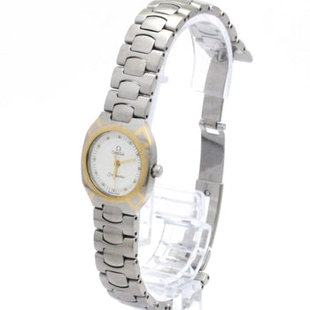 Omega Seamaster Polaris 18K Gold Steel Quartz Watch 796.1022 Polished