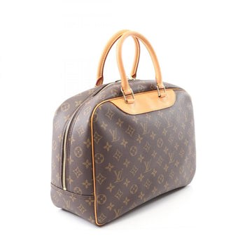 Louis Vuitton Deauville Bowling Vanity Handbag In Coated Canvas And Leather With Monogram Design