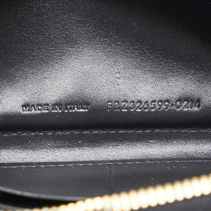 Saint Laurent Round Zip Long Wallet 326599 Black Leather