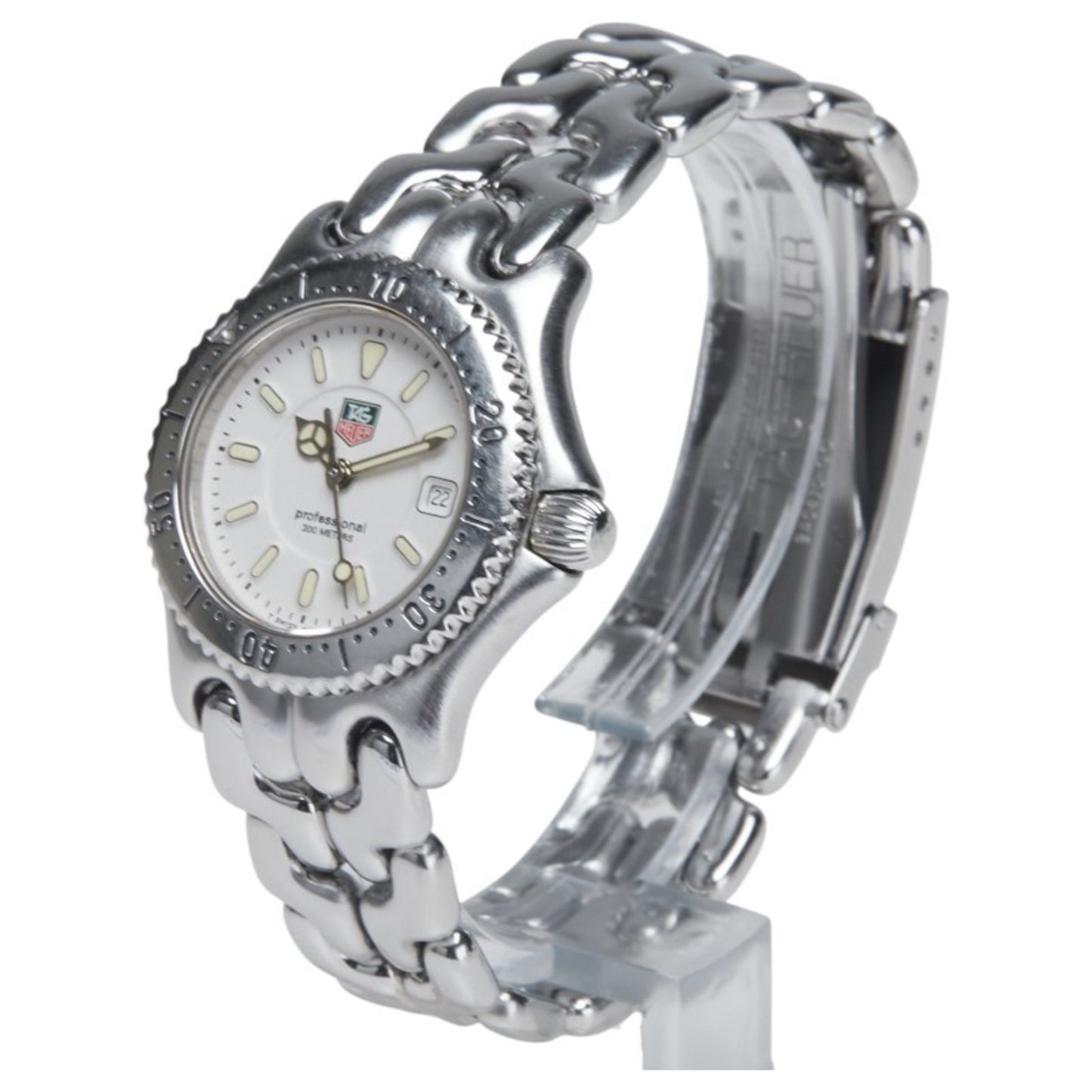 Tag Heuer Cell Watch Wg1312-0 Quartz White Dial Stainless Steel