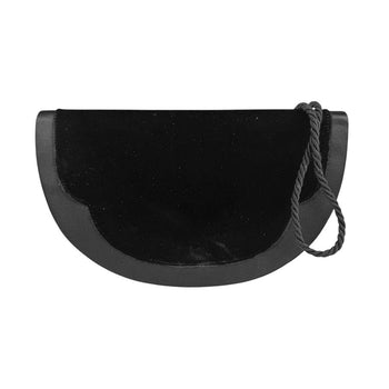 Fendi Shoulder Bag Velvet Satin Black