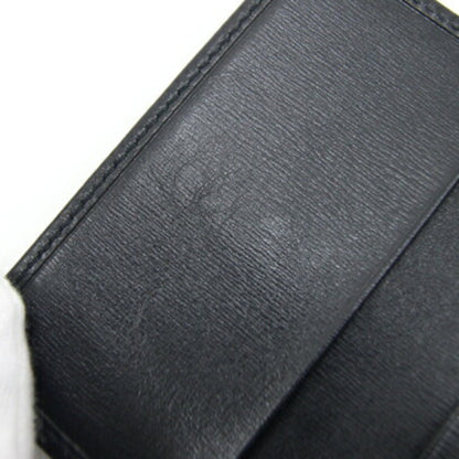 Gucci 6-Key Case Interlocking G 115225 Black Leather Key Ring