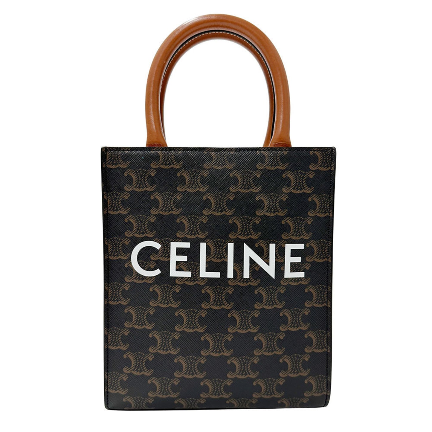 Celine Women'S Triomphe Canvas Mini Vertical Handbag/Shoulder Bag