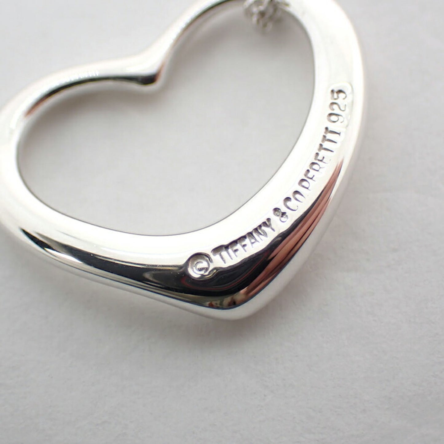 Tiffany 925 Heart Pendant Necklace
