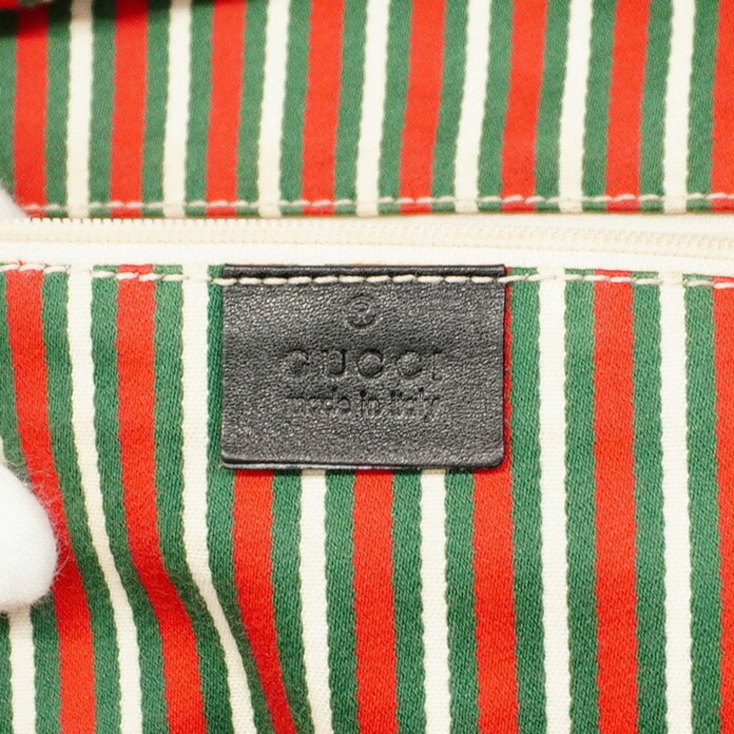 Gucci Gg Canvas Tote Bag 169944 Black Champagne