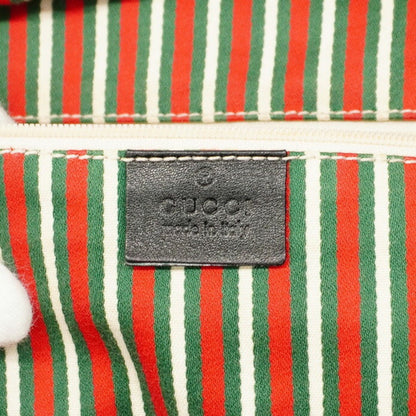 Gucci Gg Canvas Tote Bag 169944 Black Champagne