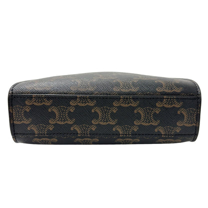 Celine Women'S Triomphe Canvas Mini Vertical Handbag/Shoulder Bag