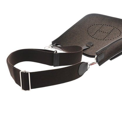 Hermes Evelyne 3 Pm Grimoire Chocolat Z Stamp (Circa 2021) Women'S Felt Swift Shoulder Bag