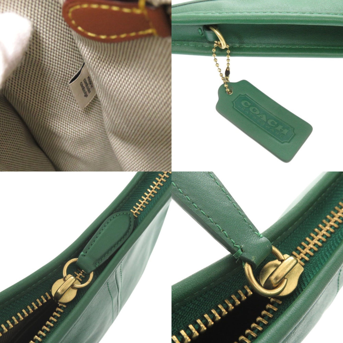 Like New Coach Ergo Leather Green Shoulder Bag