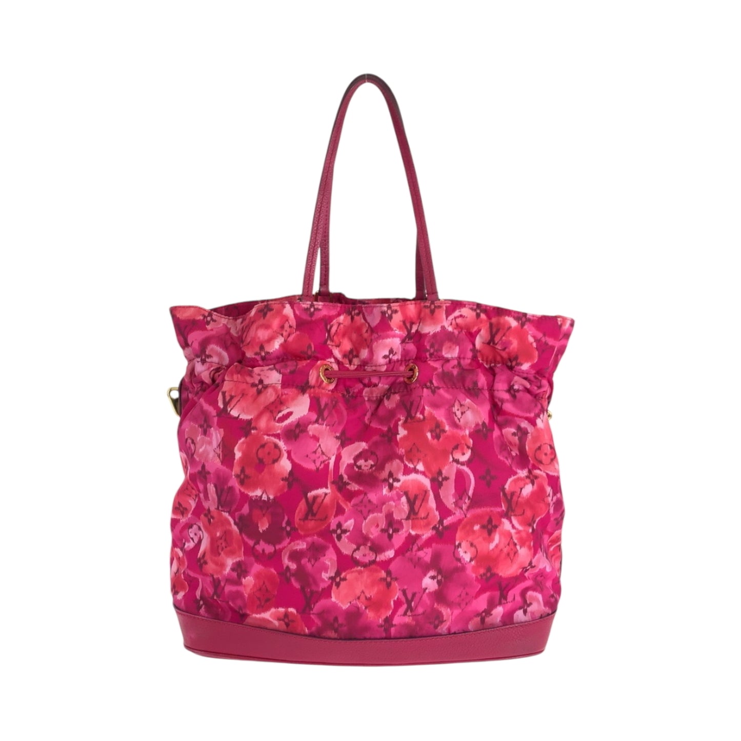 Louis Vuitton Ikat Flower Noefull Mm Rose Indigo Pink With Gold Hardware