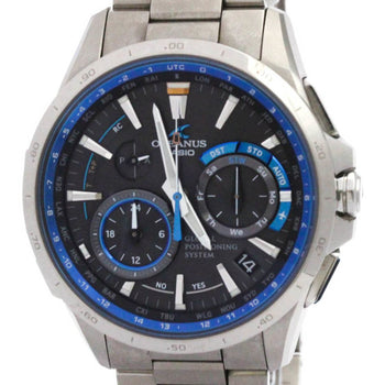 Casio Oceanus Gps Hybrid Radio-Controlled Titanium Watch Ocw-G1000-1Ajf