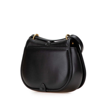 Fendi Camon Small Shoulder Bag 8Bs082 Black Leather