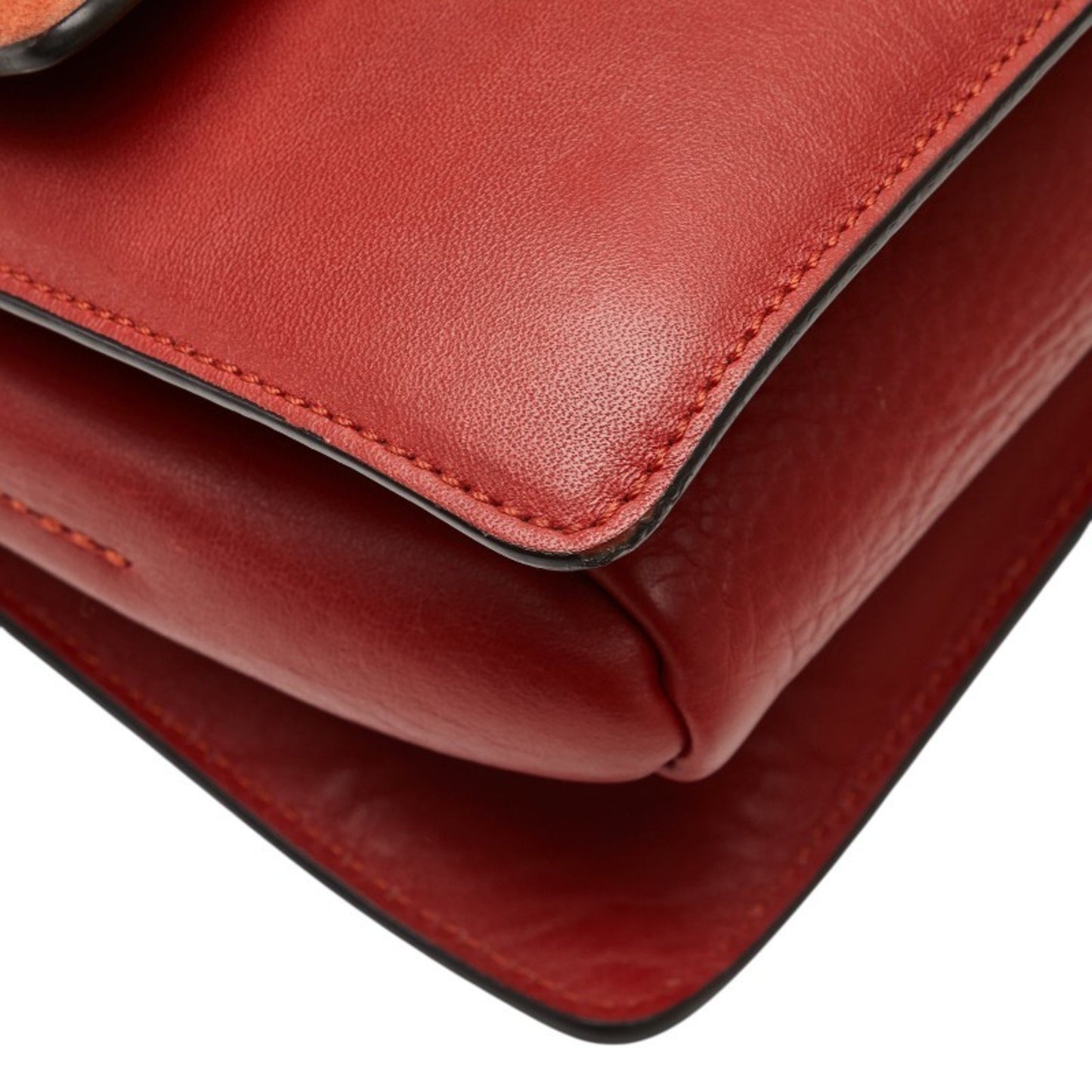 Chlo Chloe Faye Small Crossbody Shoulder Bag In Red Suede