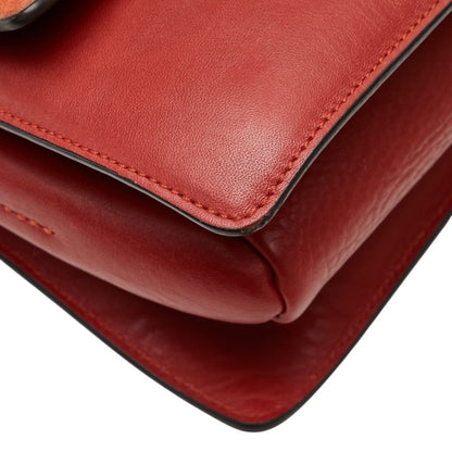 Chlo Chloe Faye Small Crossbody Shoulder Bag In Red Suede