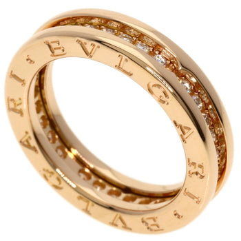 Bvlgari B-Zero1 Full Eternity Single-Band Diamond #52 Ring In 18K Pink Gold