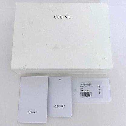 Celine Bifold Long Wallet Large Flap Multi-Function Light Blue 101673Au8 05Fr Leather Grain