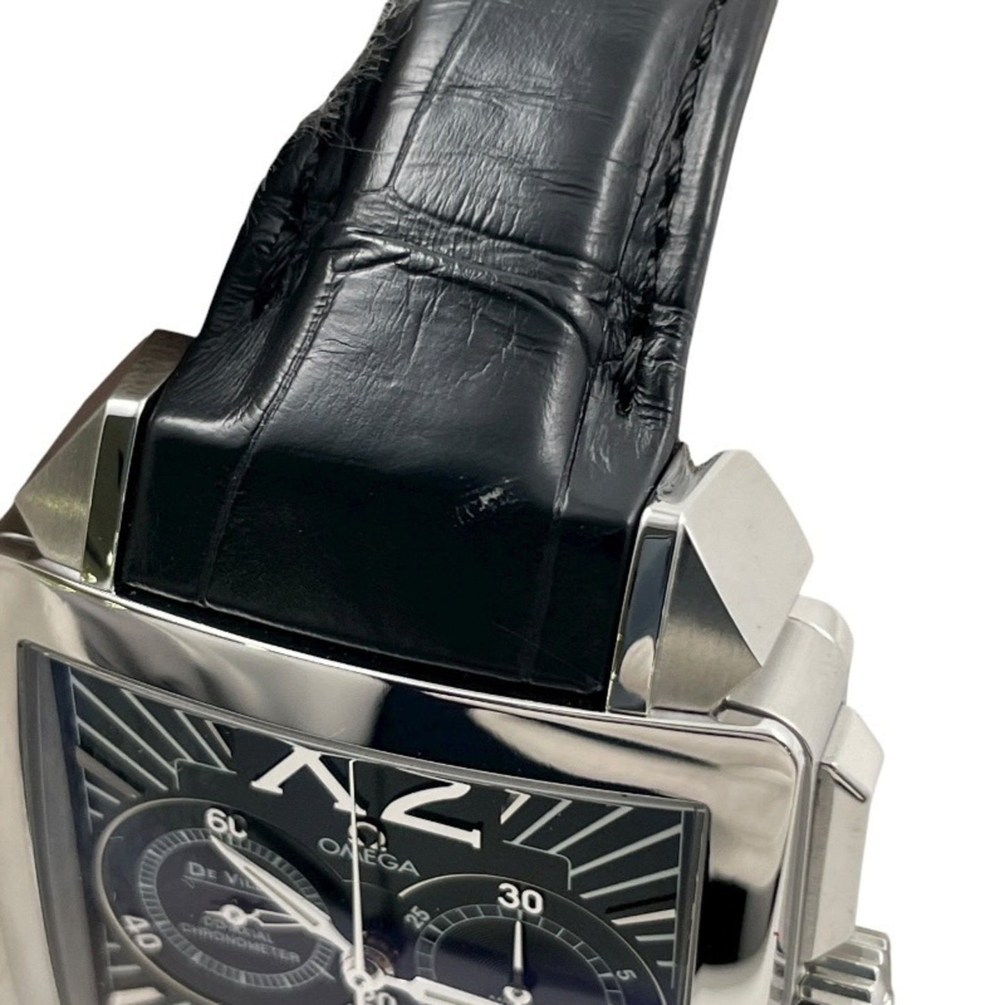 Omega De Ville X2 Chronograph 423.13.37.50.01.001 Stainless Steel Leather