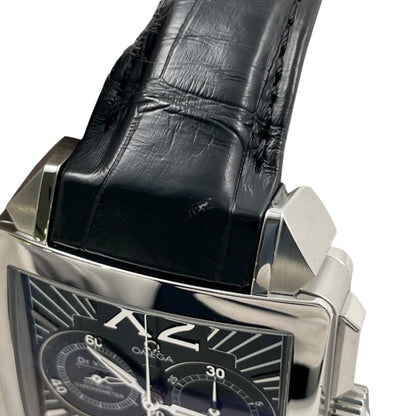 Omega De Ville X2 Chronograph 423.13.37.50.01.001 Stainless Steel Leather