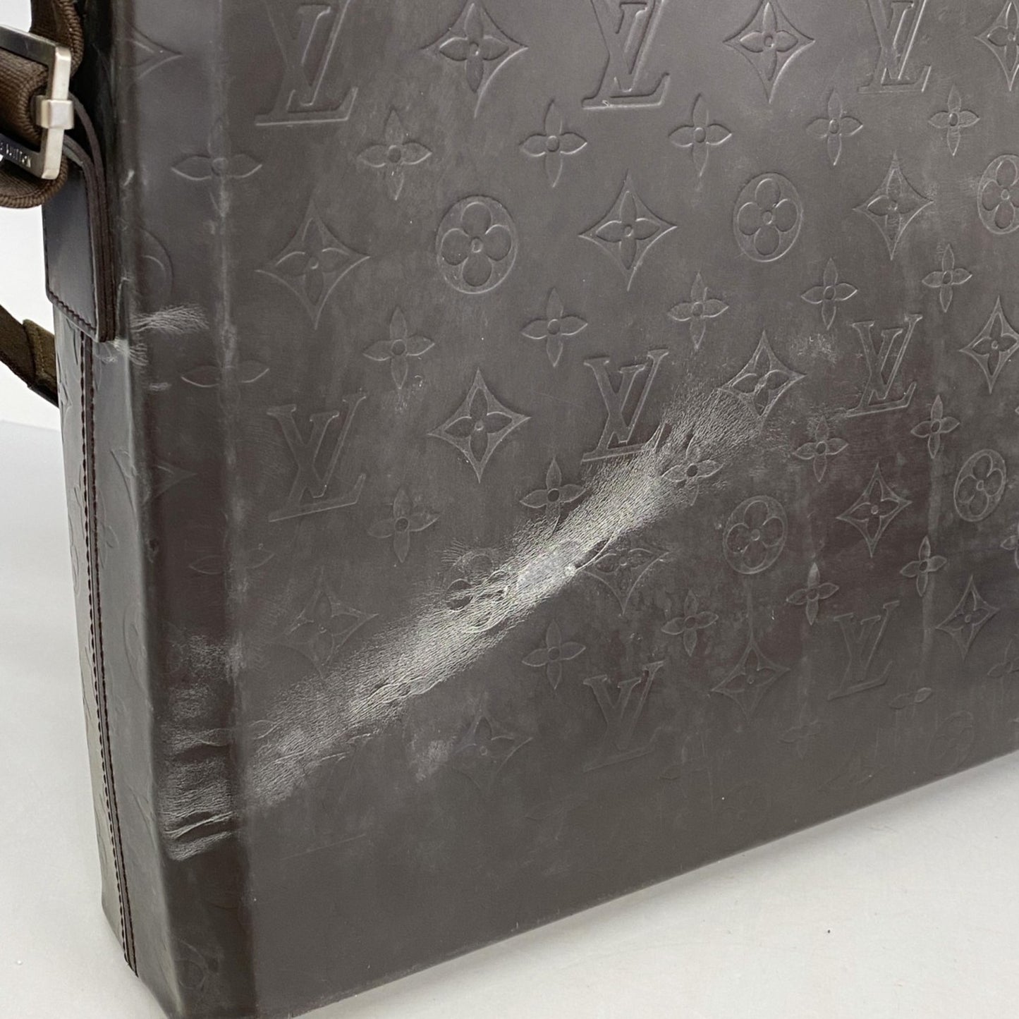 Louis Vuitton Monogram Glace Steve Shoulder Bag M46530 Cafe