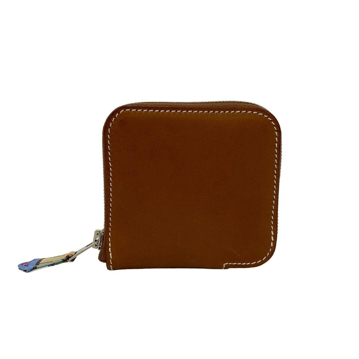 T-Stamped Hermes Azap Compact Mini Silk-In Coin Case