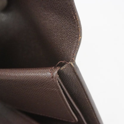 Louis Vuitton Tri-Fold Long Wallet Damier Porte Tresor International Ebene N61215