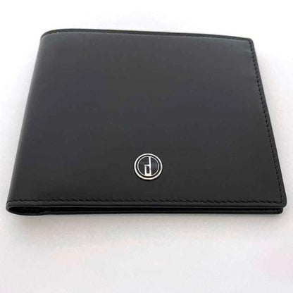 Dunhill Bi-Fold Wallet Black Ll3070A Ec-20092 Leather Dunhill Billfold Compact