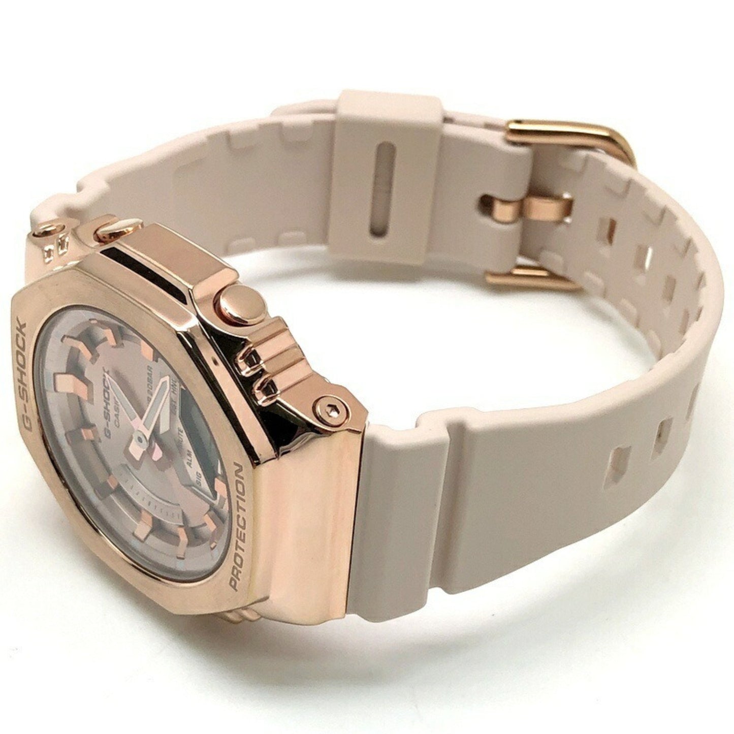 G-Shock Casio Gm-S2100Pg-4A Metal Covered Mid-Size Compact Model With Casio Oak Octagonal Case