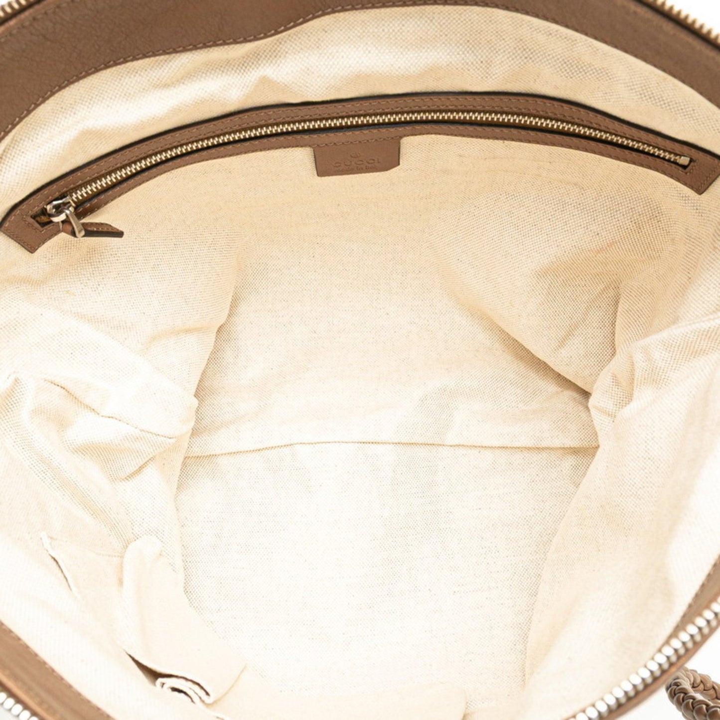 Gucci Interlocking G Crossbody Shoulder Bag 268244 Brown Leather