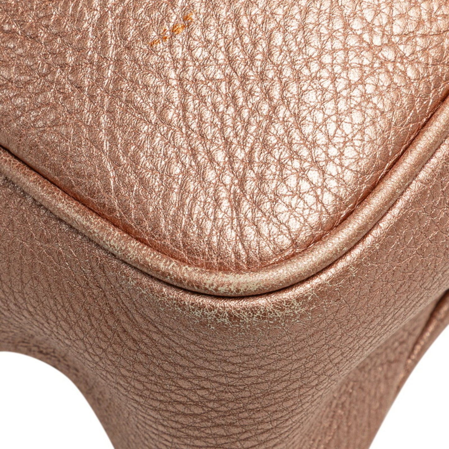 Gucci Soho Interlocking G Tassel Chain Shoulder Bag 308983 Pink Gold Leather