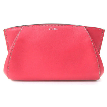 Cartier C De Clutch Bag L3001500 Pink Leather Pouch