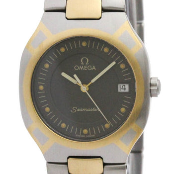 Omega Seamaster Polaris 18K Gold Steel Watch 396.1022 Polished