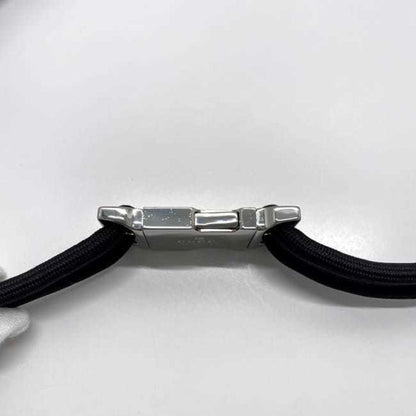 Gucci Wire Belt Ec-23105 Black 83Cm Polyester Metal Gucci Waist Buckle Double