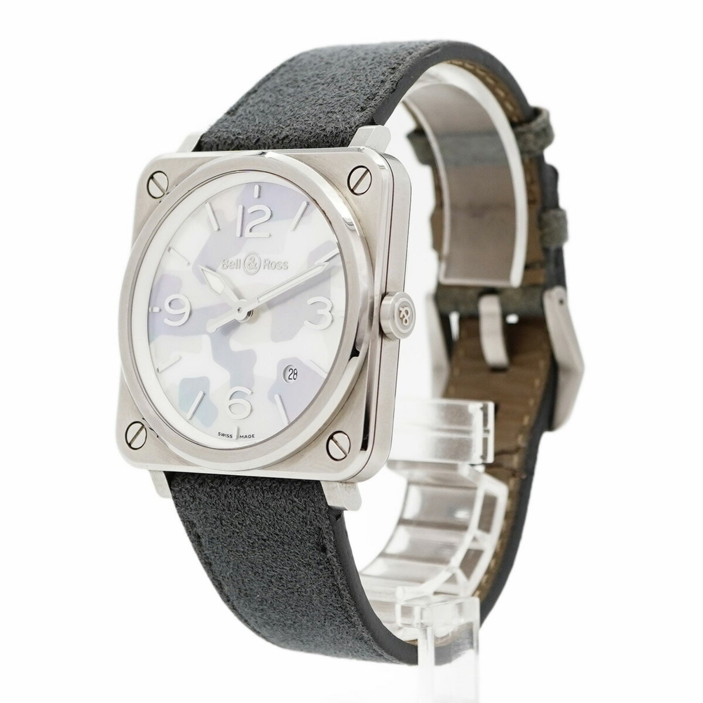 Bell & Ross Aviation Camouflage Brs-64-S-05335 White Dial