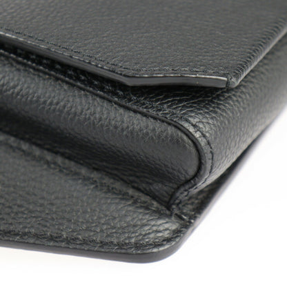 Louis Vuitton Louis Vuitton Take Off Sling Body Bag M57081 Grained Leather Noir Black Lv Waist