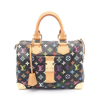 Louis Vuitton Speedy 30 Handbag Coated Canvas Leather Monogram Multicolor
