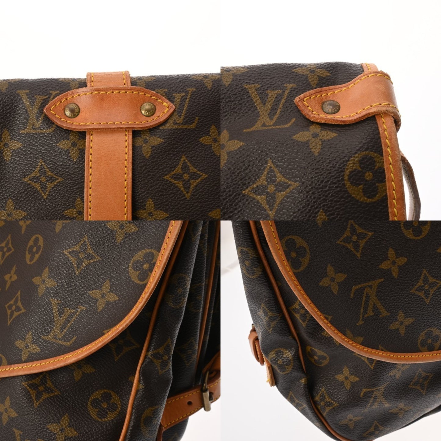 Louis Vuitton Monogram Saumur 35 Brown M42254