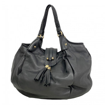 Gucci Marrakech Shoulder Bag 257029 Leather Black