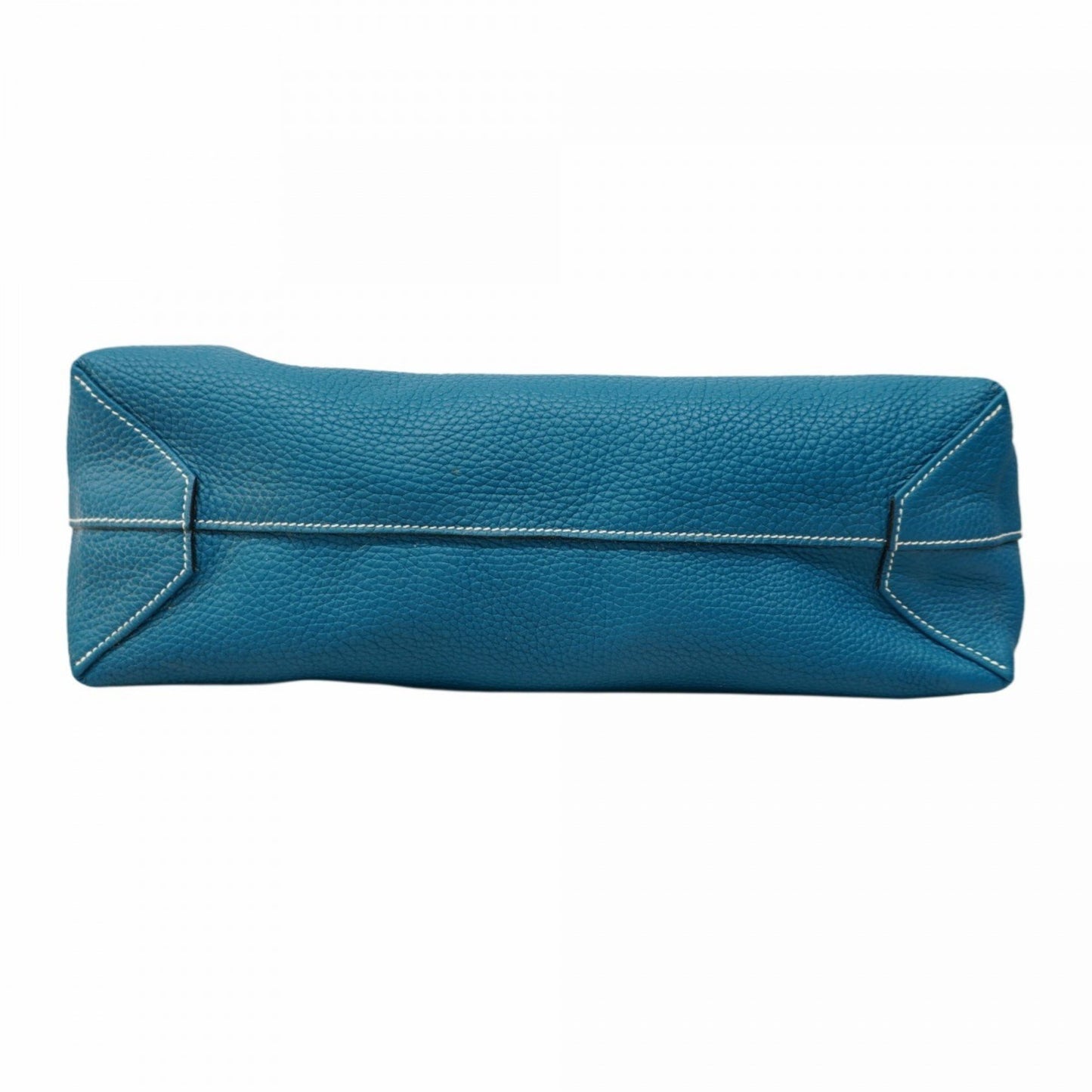 Hermes Herms Double Sens 36 Tote Bag In Taurillon Clemence Blue Izmir Leather With Ankle Strap