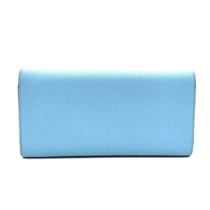 Hermes Passant Long Wallet Celeste Light Blue Epsom Leather
