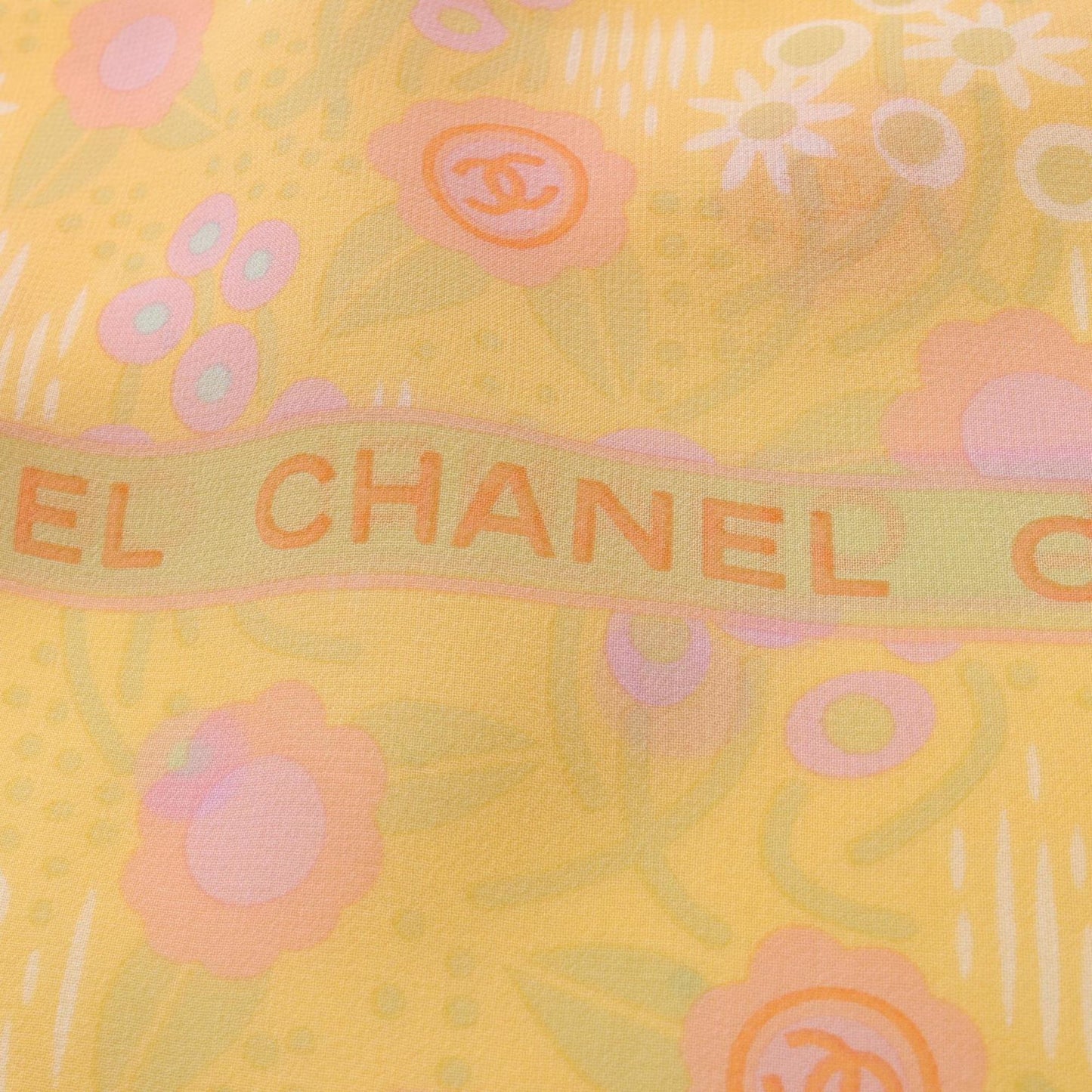 Chanel Coco Mark Flower Scarf