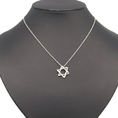 Tiffany Necklace Elsa Peretti Star Of David Sv Sterling Silver 925 Pendant
