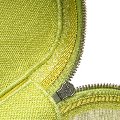 Christian Dior Dior Toile Joue D'Hui Vanity Bag Handbag Shoulder Green Jacquard