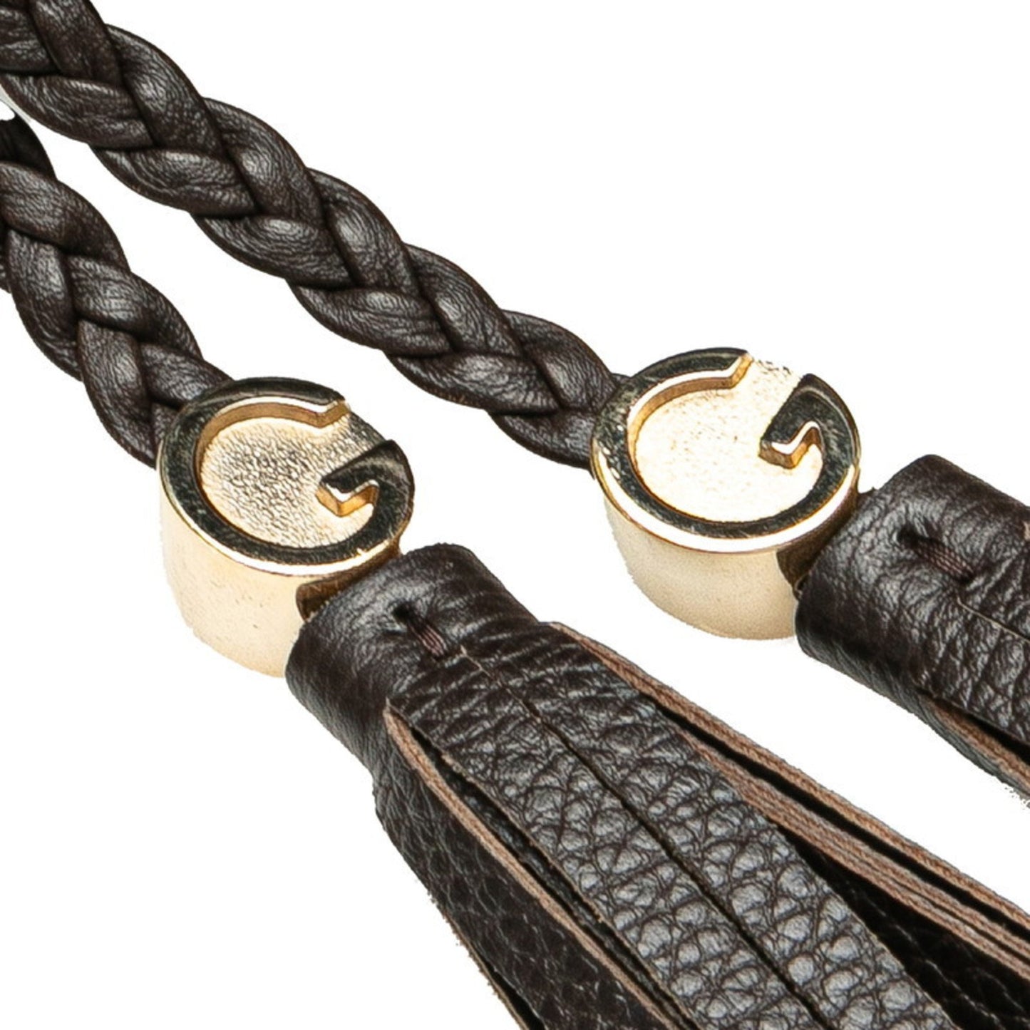 Gucci Marrakech Tassel Crossbody Shoulder Bag 336658 Brown Leather