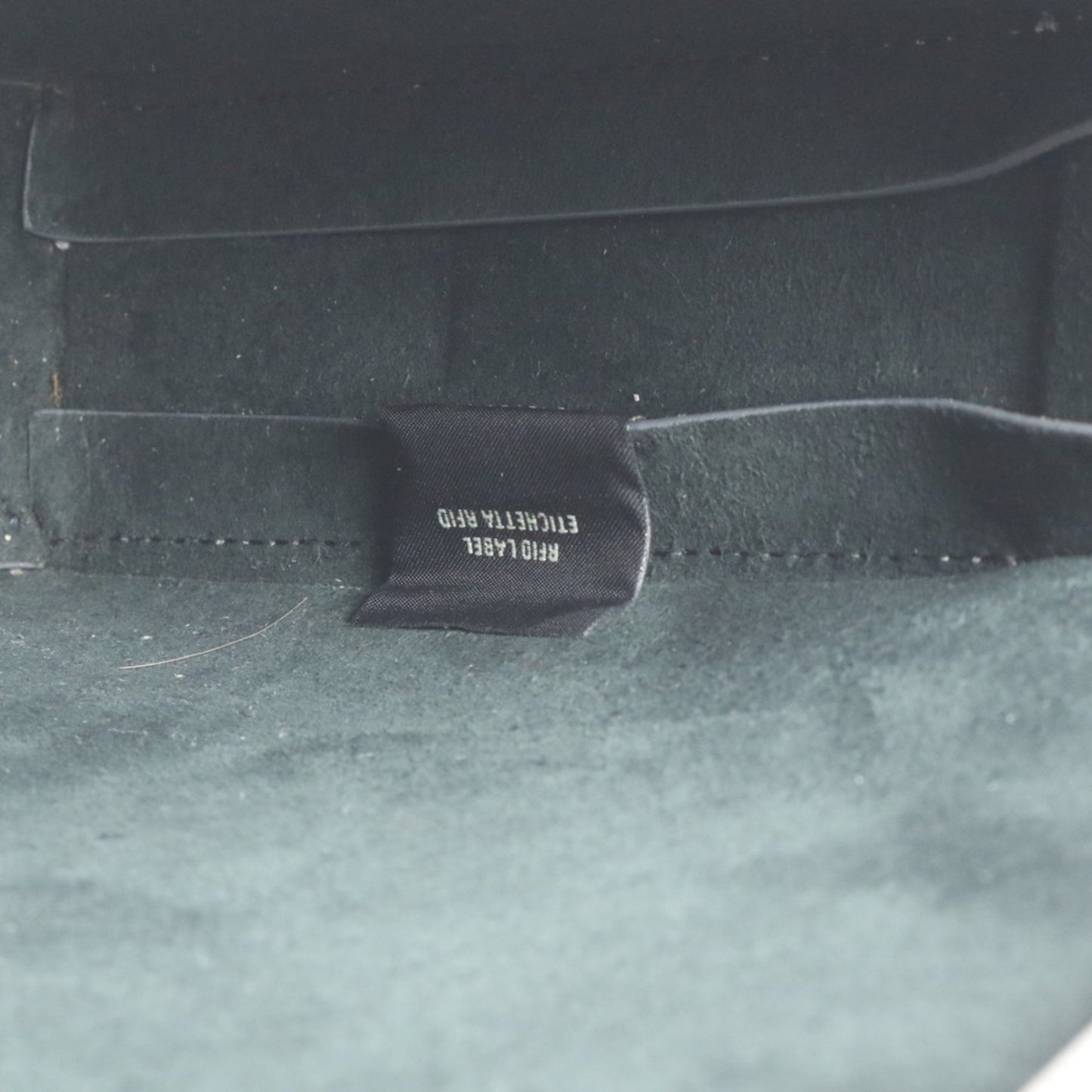 Fendi Zucca Ff Leather Second Bag/Clutch/Pouch Gray