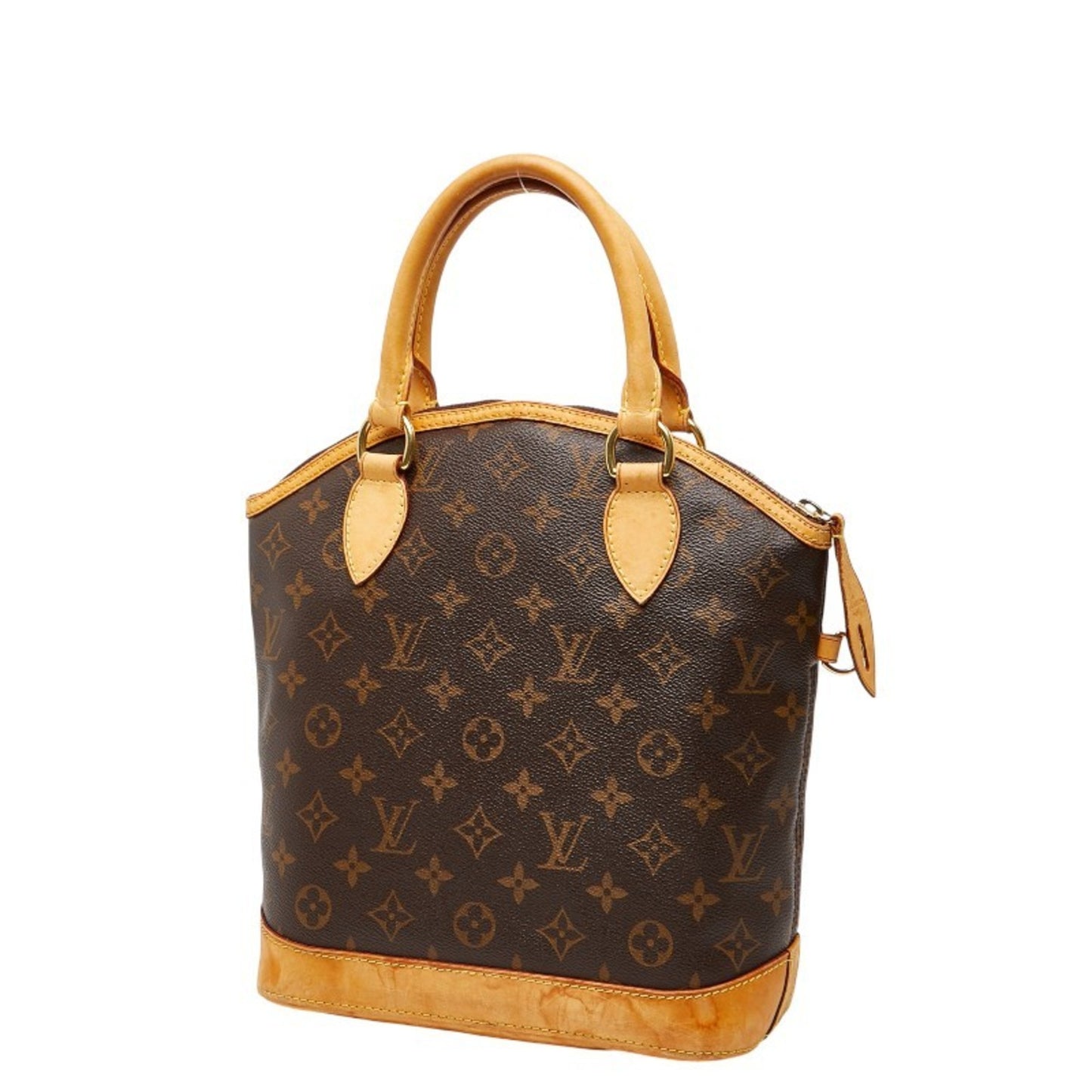 Louis Vuitton Monogram Lockit Tote Bag M40102 Brown Leather