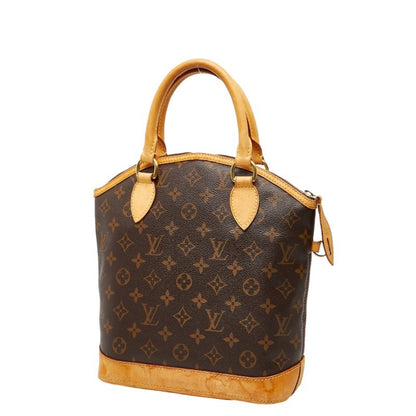 Louis Vuitton Monogram Lockit Tote Bag M40102 Brown Leather